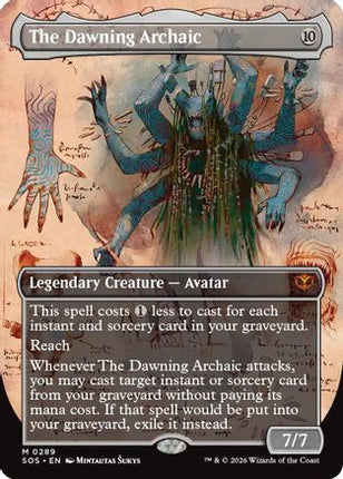 The Dawning Archaic (Borderless) [Secrets of Strixhaven] Foil