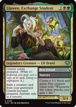 Lluwen, Exchange Student [Secrets of Strixhaven] Foil