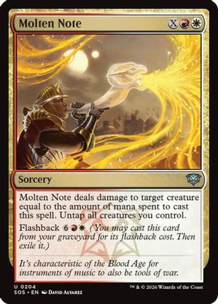 Molten Note [Secrets of Strixhaven] Foil