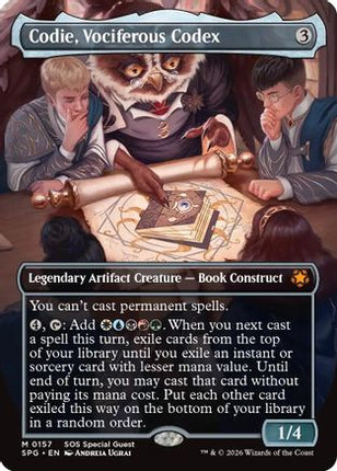 Codie, Vociferous Codex (Borderless) [Special Guests] Foil
