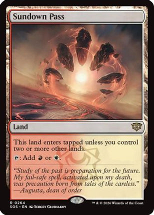 Sundown Pass [Secrets of Strixhaven] Foil