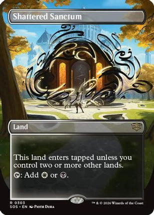 Shattered Sanctum (Borderless) [Secrets of Strixhaven] Foil