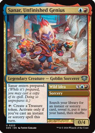Sanar, Unfinished Genius [Secrets of Strixhaven] Foil