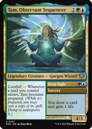 Tam, Observant Sequencer [Secrets of Strixhaven] Foil