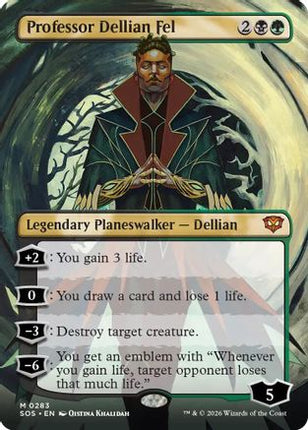 Professor Dellian Fel (Borderless) [Secrets of Strixhaven] Foil
