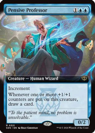 Pensive Professor (Extended Art) [Secrets of Strixhaven] Foil