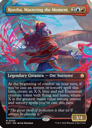 Rootha, Mastering the Moment (Borderless) [Commander: Secrets of Strixhaven] Foil