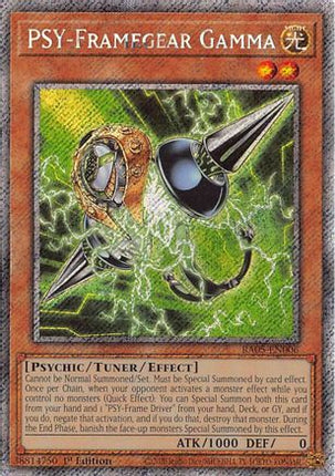 PSY-Framegear Gamma  [RA05-EN006] Platinum Secret Rare 1st Edition