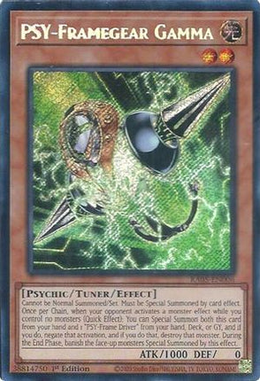 PSY-Framegear Gamma  [RA05-EN006] Secret Rare 1st Edition