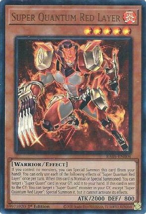 Super Quantum Red Layer  [RA05-EN008] Ultra Rare 1st Edition