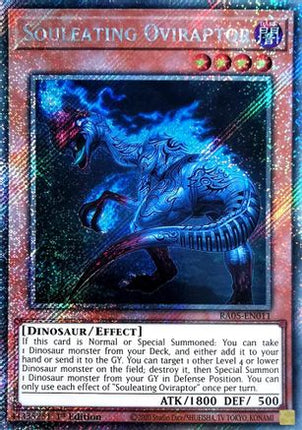Souleating Oviraptor  [RA05-EN011] Platinum Secret Rare 1st Edition