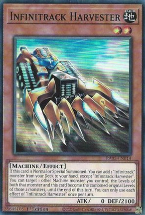 Infinitrack Harvester [RA05-EN014] Super Rare 1st Edition