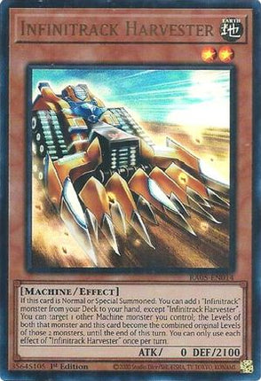 Infinitrack Harvester  [RA05-EN014] Ultra Rare 1st Edition