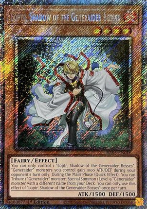 Loptr, Shadow of the Generaider Bosses  [RA05-EN016] Platinum Secret Rare 1st Edition