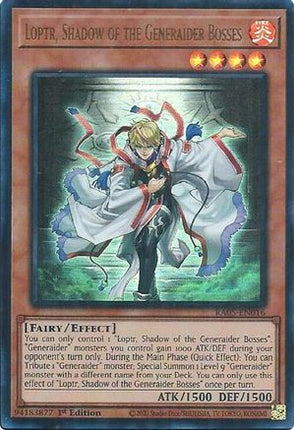 Loptr, Shadow of the Generaider Bosses  [RA05-EN016] Ultra Rare 1st Edition