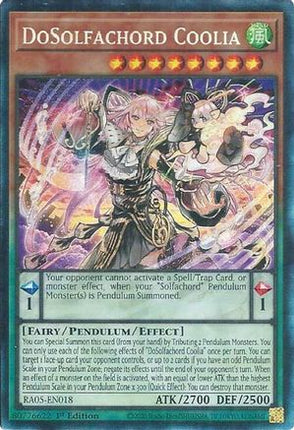 DoSolfachord Coolia  [RA05-EN018] Collector's Rare 1st Edition
