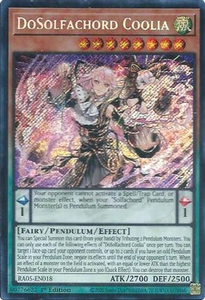 DoSolfachord Coolia  [RA05-EN018] Secret Rare 1st Edition