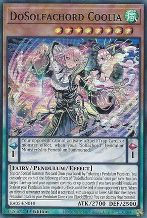 DoSolfachord Coolia [RA05-EN018] Super Rare 1st Edition