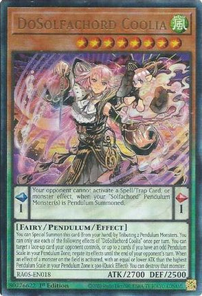DoSolfachord Coolia  [RA05-EN018] Ultimate Rare 1st Edition