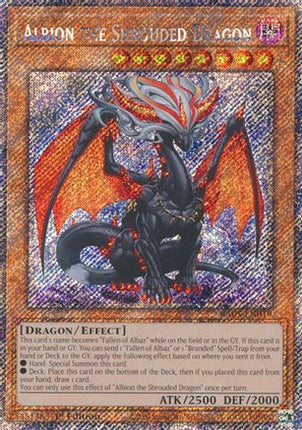 Albion the Shrouded Dragon  [RA05-EN019] Platinum Secret Rare 1st Edition