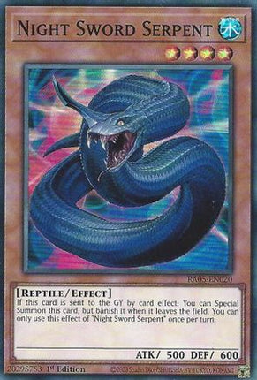 Night Sword Serpent [RA05-EN020] Super Rare 1st Edition