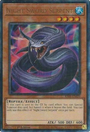 Night Sword Serpent  [RA05-EN020] Ultimate Rare 1st Edition