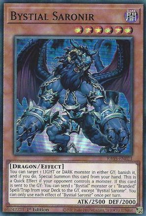 Bystial Saronir [RA05-EN023] Super Rare 1st Edition