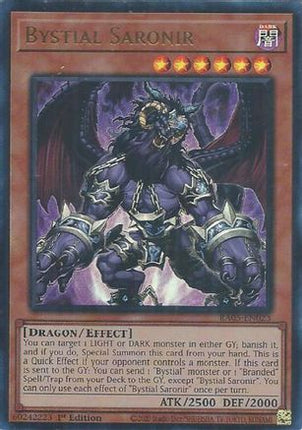 Bystial Saronir  [RA05-EN023] Ultra Rare 1st Edition