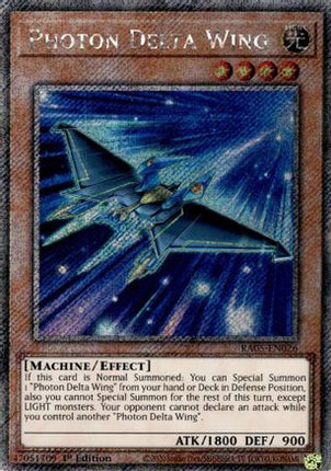 Photon Delta Wing  [RA05-EN026] Platinum Secret Rare 1st Edition