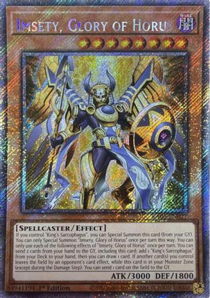 Imsety, Glory of Horus  [RA05-EN027] Platinum Secret Rare 1st Edition