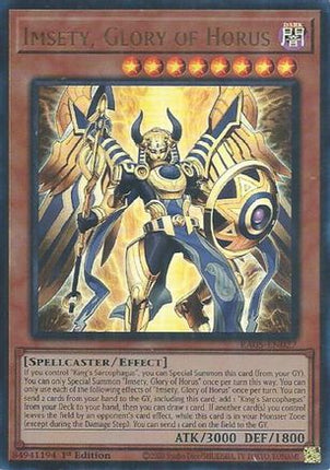 Imsety, Glory of Horus  [RA05-EN027] Ultra Rare 1st Edition