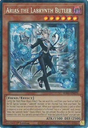 Arias the Labrynth Butler  [RA05-EN028] Collector's Rare 1st Edition
