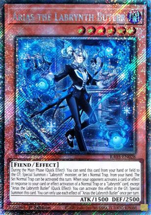 Arias the Labrynth Butler  [RA05-EN028] Platinum Secret Rare 1st Edition