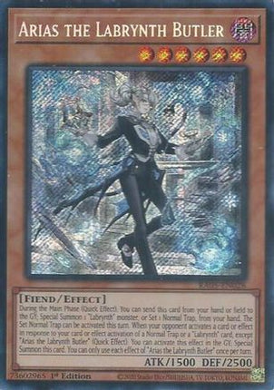 Arias the Labrynth Butler  [RA05-EN028] Secret Rare 1st Edition