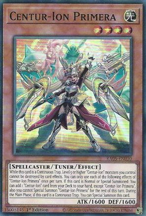 Centur-Ion Primera [RA05-EN030] Super Rare 1st Edition