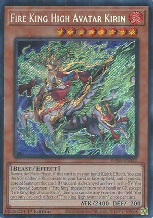 Fire King High Avatar Kirin  [RA05-EN032] Secret Rare 1st Edition
