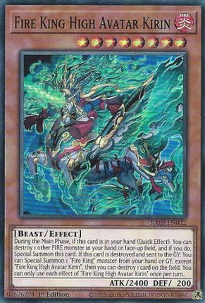 Fire King High Avatar Kirin [RA05-EN032] Super Rare 1st Edition