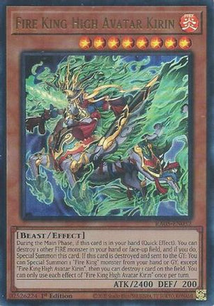 Fire King High Avatar Kirin  [RA05-EN032] Ultra Rare 1st Edition