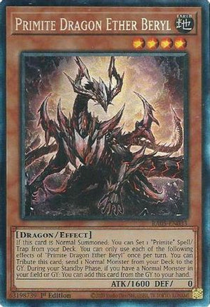 Primite Dragon Ether Beryl  [RA05-EN033] Collector's Rare 1st Edition