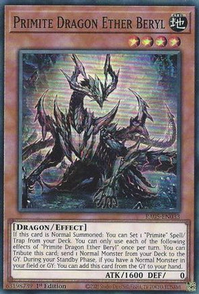 Primite Dragon Ether Beryl [RA05-EN033] Super Rare 1st Edition