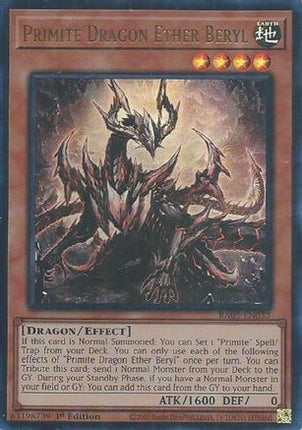 Primite Dragon Ether Beryl  [RA05-EN033] Ultra Rare 1st Edition