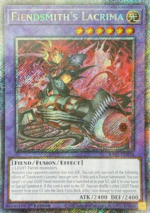 Fiendsmith's Lacrima  [RA05-EN038] Platinum Secret Rare 1st Edition