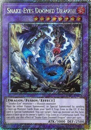 Snake-Eyes Doomed Dragon  [RA05-EN039] Platinum Secret Rare 1st Edition