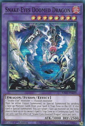 Snake-Eyes Doomed Dragon [RA05-EN039] Super Rare 1st Edition