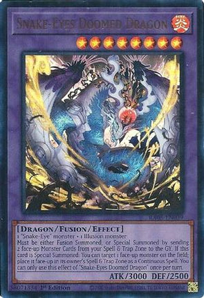 Snake-Eyes Doomed Dragon  [RA05-EN039] Ultra Rare 1st Edition
