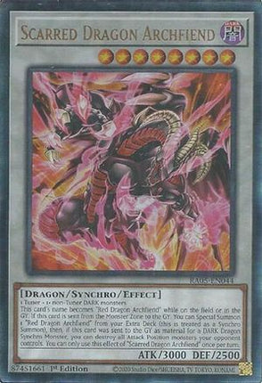 Scarred Dragon Archfiend  [RA05-EN044] Ultimate Rare 1st Edition