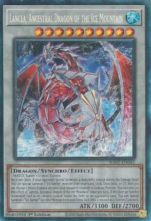 Lancea, Ancestral Dragon of the Ice Mountain  [RA05-EN045] Collector's Rare 1st Edition