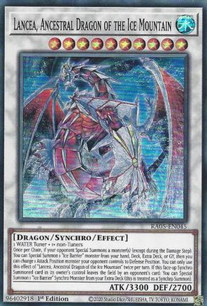Lancea, Ancestral Dragon of the Ice Mountain [RA05-EN045] Super Rare 1st Edition