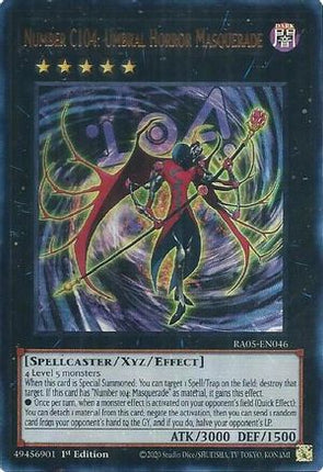 Number C104: Umbral Horror Masquerade  [RA05-EN046] Ultra Rare 1st Edition