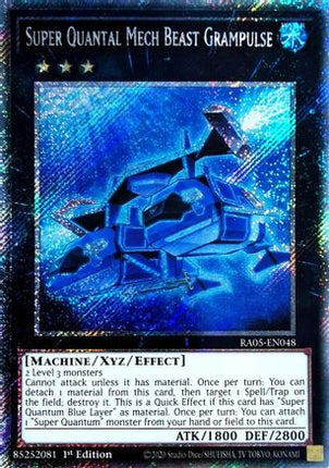 Super Quantal Mech Beast Grampulse  [RA05-EN048] Platinum Secret Rare 1st Edition